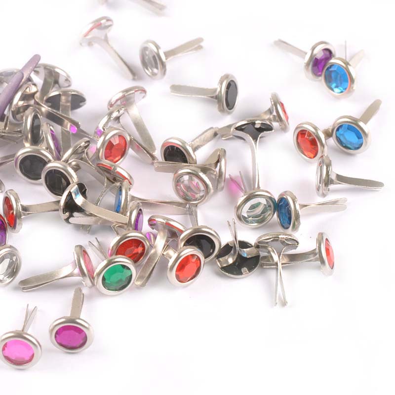 Embellishments For Scrapbooking - 50 peças de 8,5x15mm, mix de