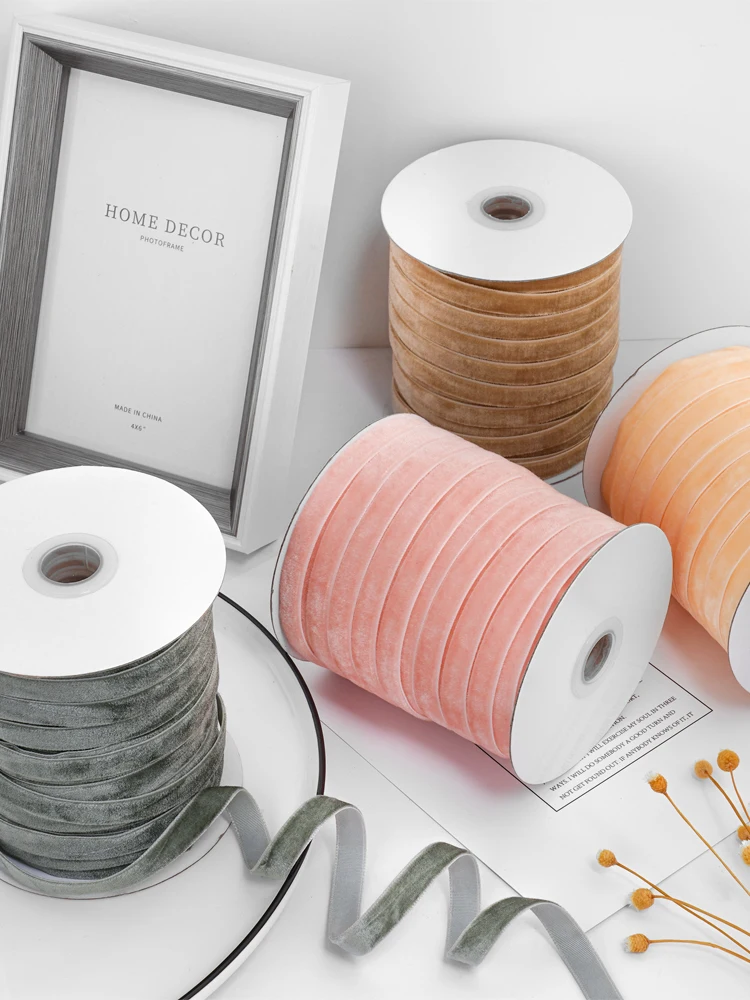 Velvet Ribbon Roll - Velvet Ribbon Roll com carretel para