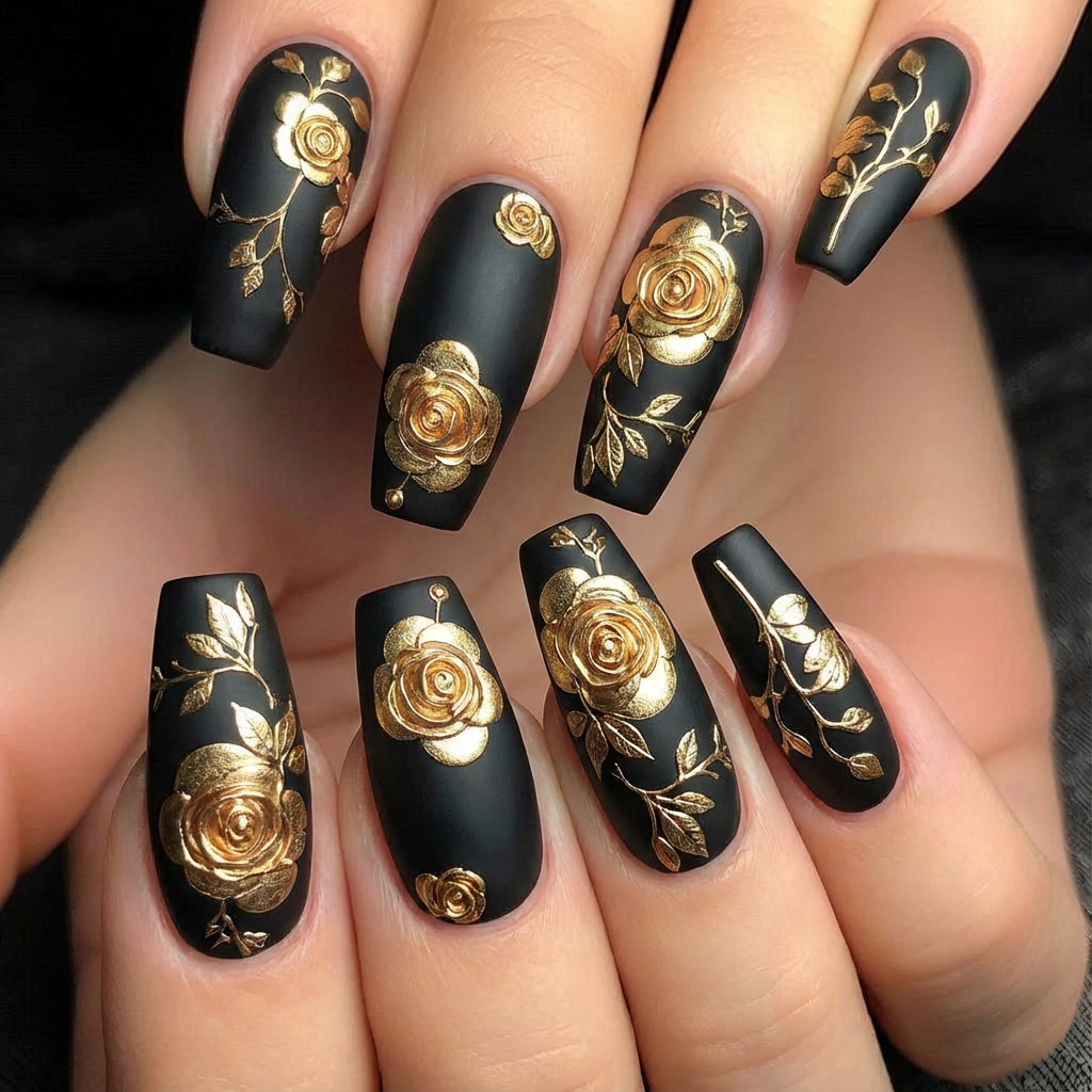 Embroidery Embellishments - Unhas falsas 3d para mulheres, meninas,