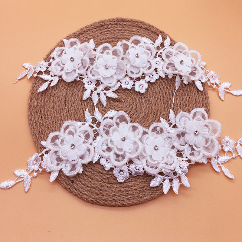 Applique Patch Flower - 2 pares/lote malha elegante traje flor