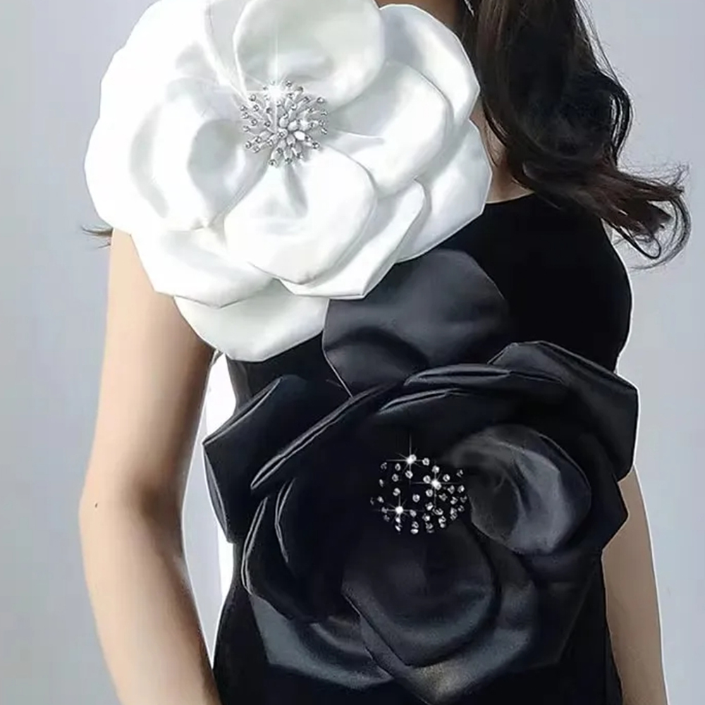 Applique Patch Flower - Grandes patches de renda florais e