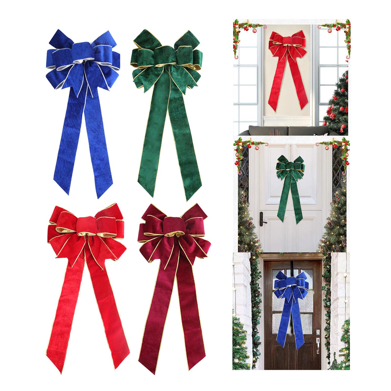 Christmas Craft Embellishment - Natal bowknot decorativo fantasia pingente artesanato