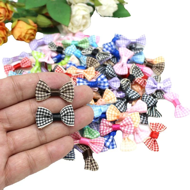 Embellishments For Scrapbooking - 30PCS/lote Laços de Cetim Pequenos de
