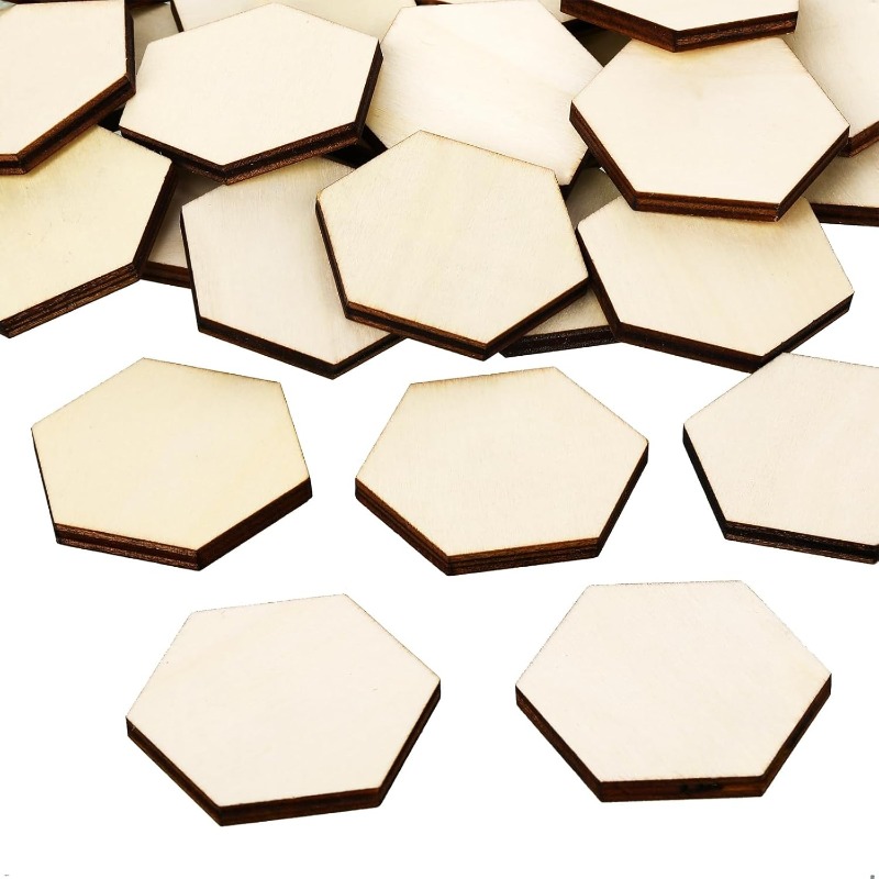 Craft Embellishments - 50 peças 4cm peças hexagonais de