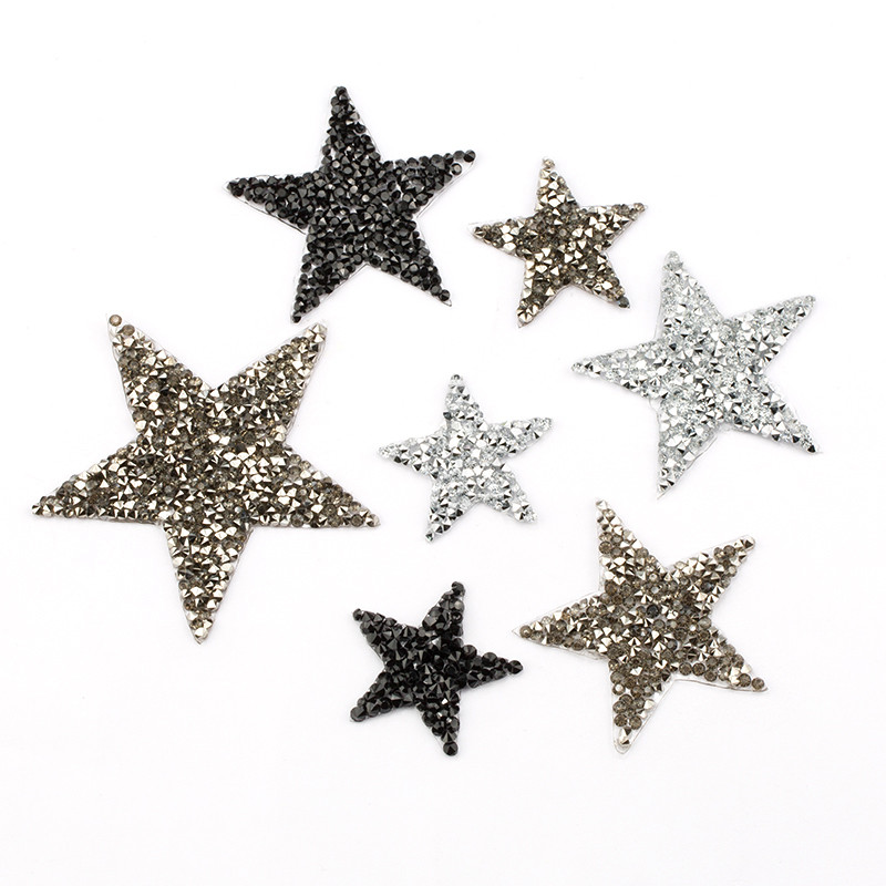 Hotfix Rhinestone Sheet - Ferro bordado misto no remendo para
