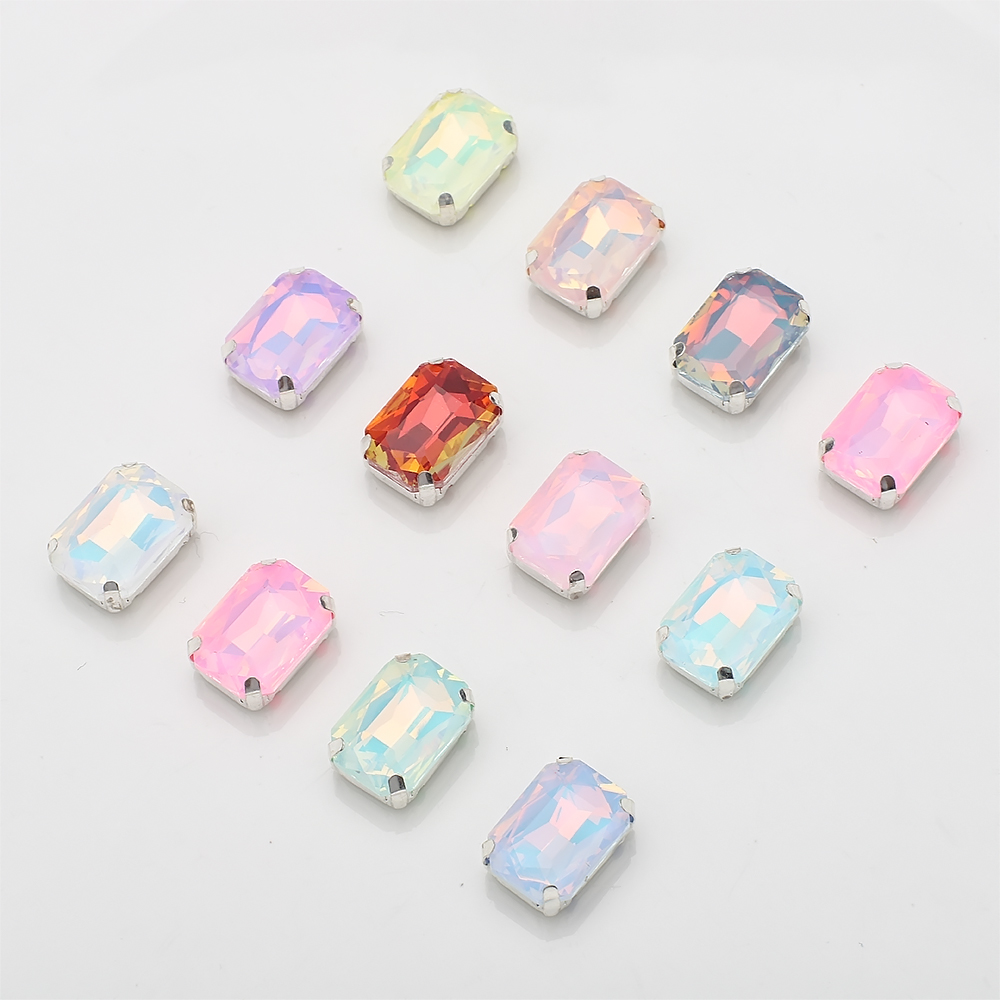 10 pçs 10x14mm costurar em str - Sew On Rhinestone avaliação e preço