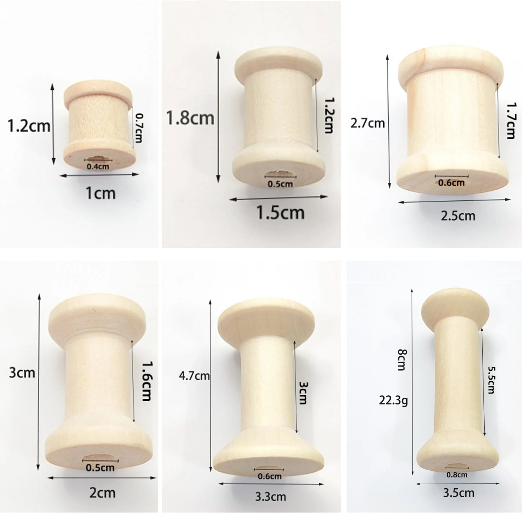 10/5 pçs mini bobinas de madei - Organza Ribbon Spool avaliação e preço
