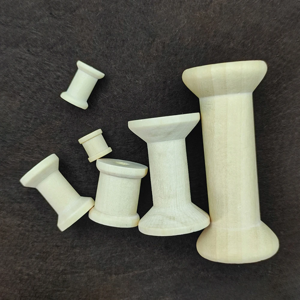 10/5 pçs mini bobinas de madei - Organza Ribbon Spool avaliação e preço