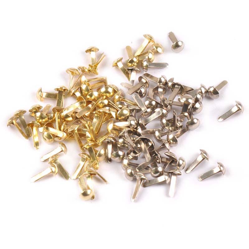 100 peças misturadas prata/dou - Embellishments For Scrapbooking avaliação e preço