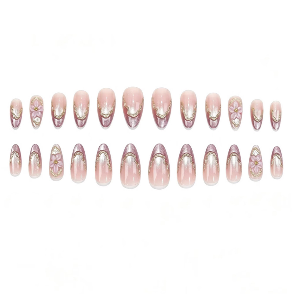 Unhas postiças 3D com flores,  - Embroidery Embellishments avaliação e preço