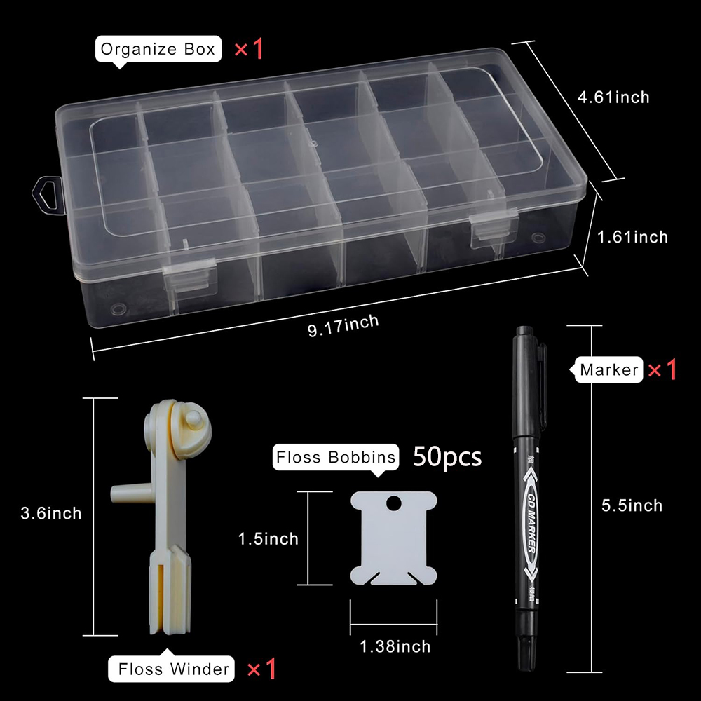 Organizador de Linhas de Borda - Craft Embellishment Storage avaliação e preço