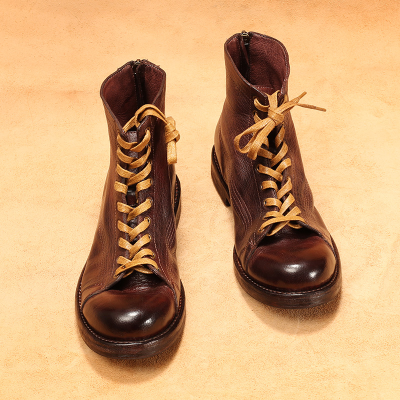 Botas masculinas de couro de c - Guipure Lace Panel avaliação e preço