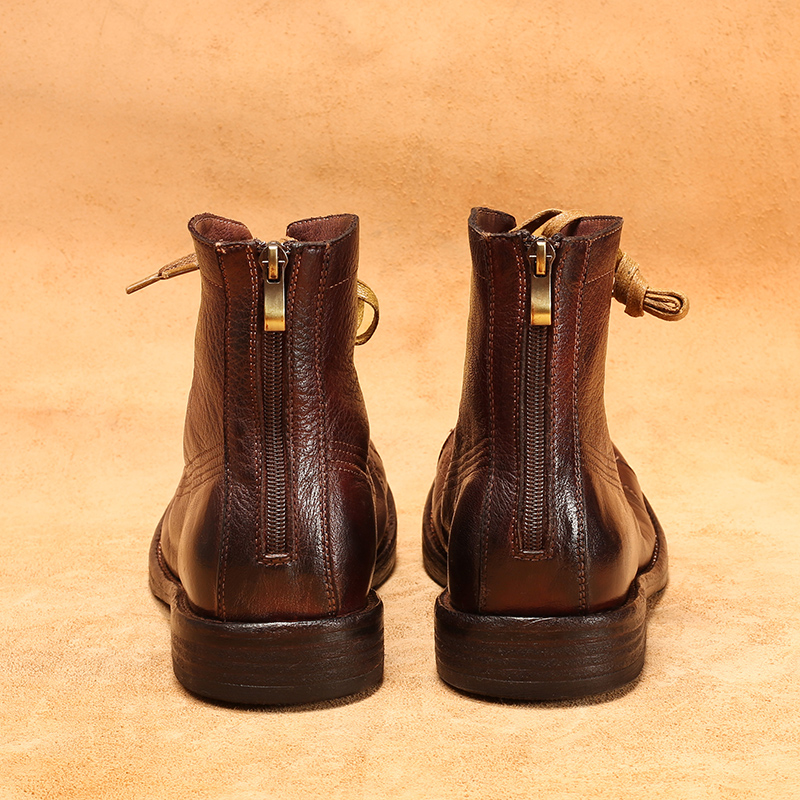 Botas masculinas de couro de c - Guipure Lace Panel avaliação e preço