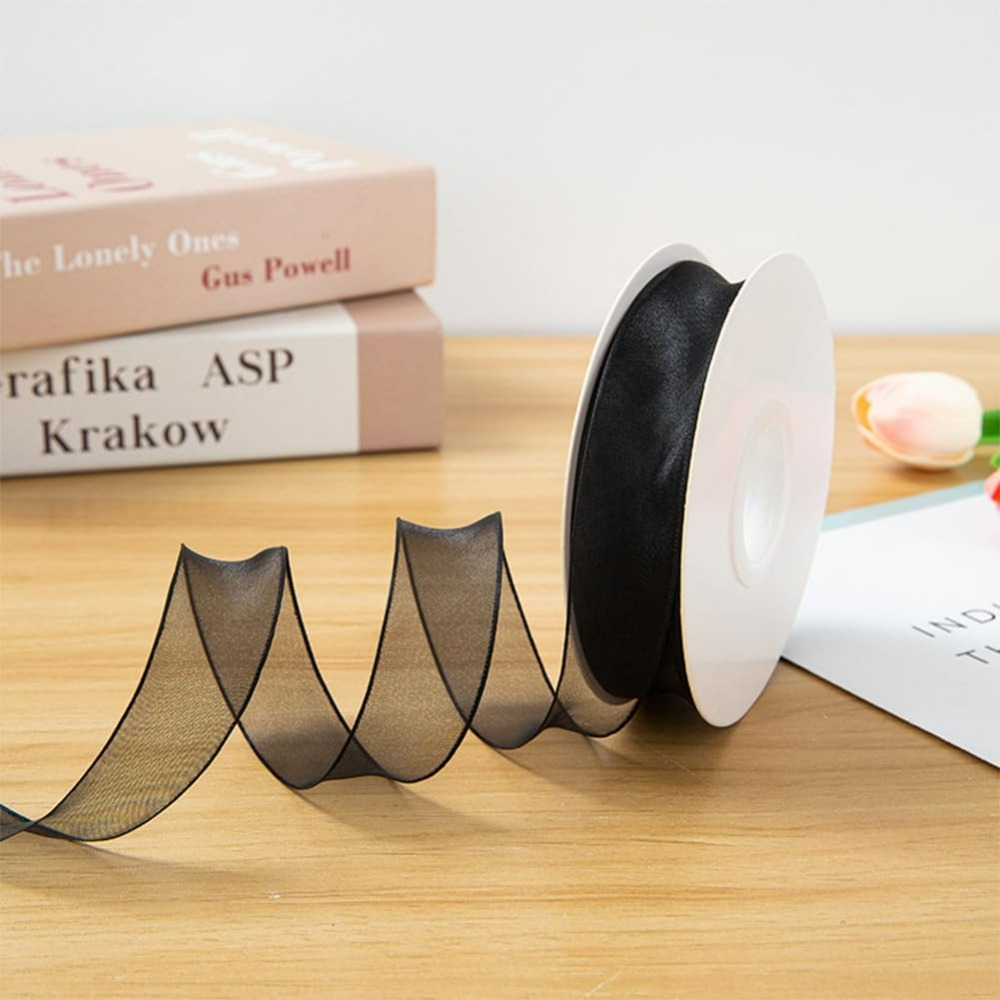 1 Polegada fita de organza pre - Organza Ribbon Spool avaliação e preço