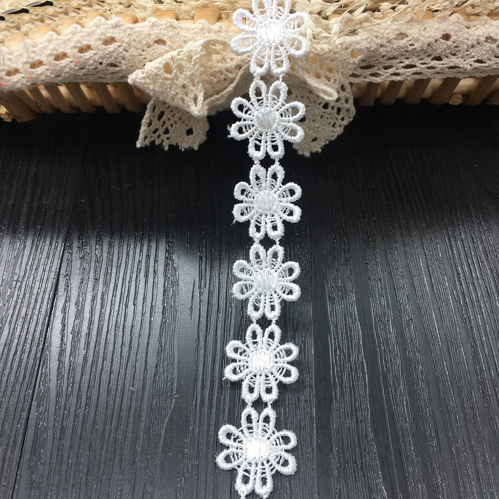Bonito oco flores vestuário te - Lace Ribbon Trim avaliação e preço