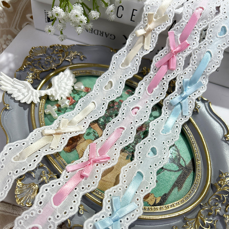 1 jarda arco plissado renda lo - Lace Ribbon Trim avaliação e preço