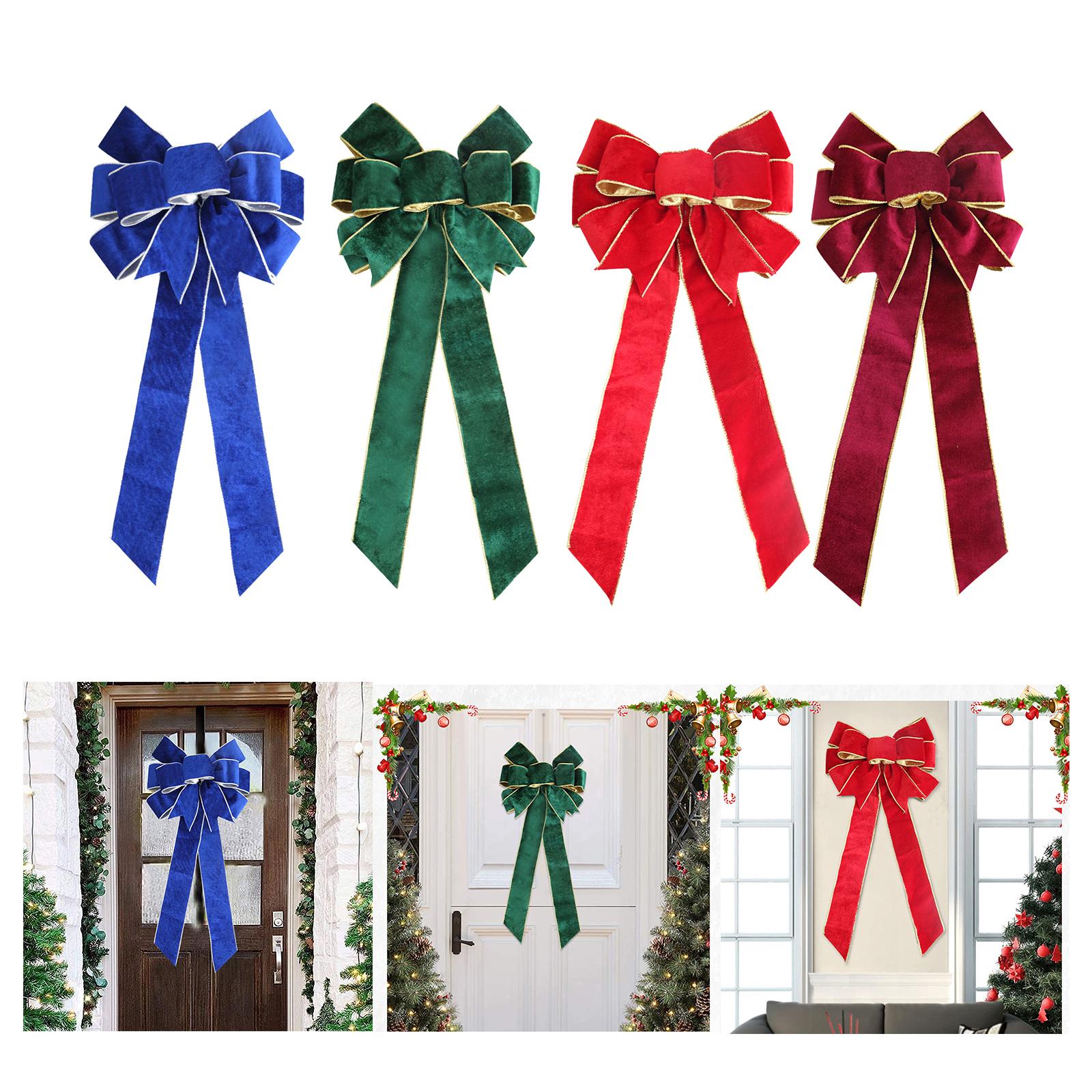 Natal bowknot decorativo fanta - Christmas Craft Embellishment avaliação e preço