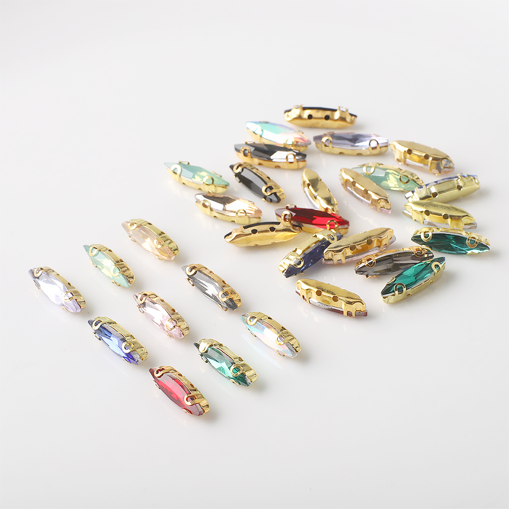 Olho de cavalo Pedra de Crista - Sew On Rhinestone avaliação e preço