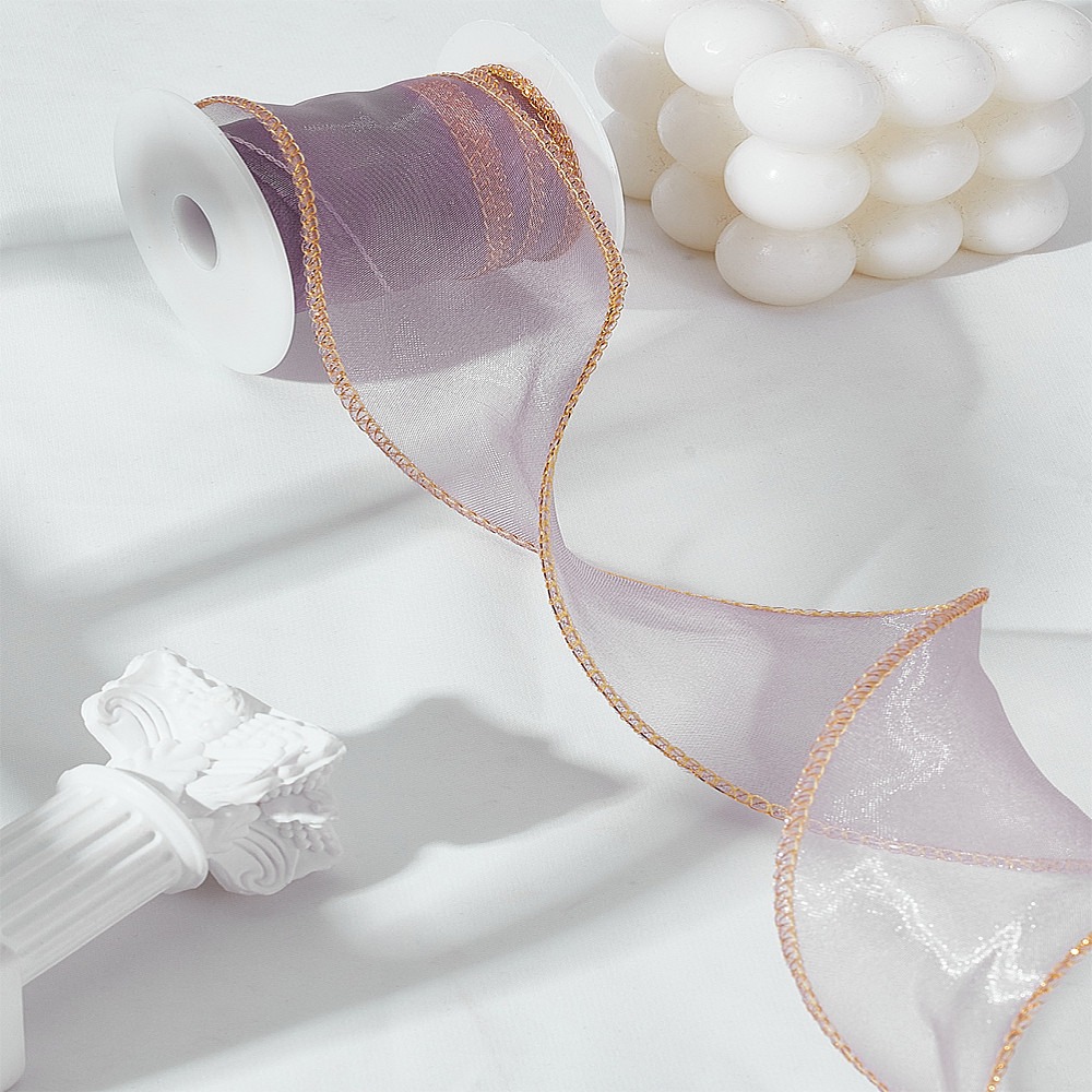 Fitas de organza de poliéster  - Organza Ribbon Spool avaliação e preço