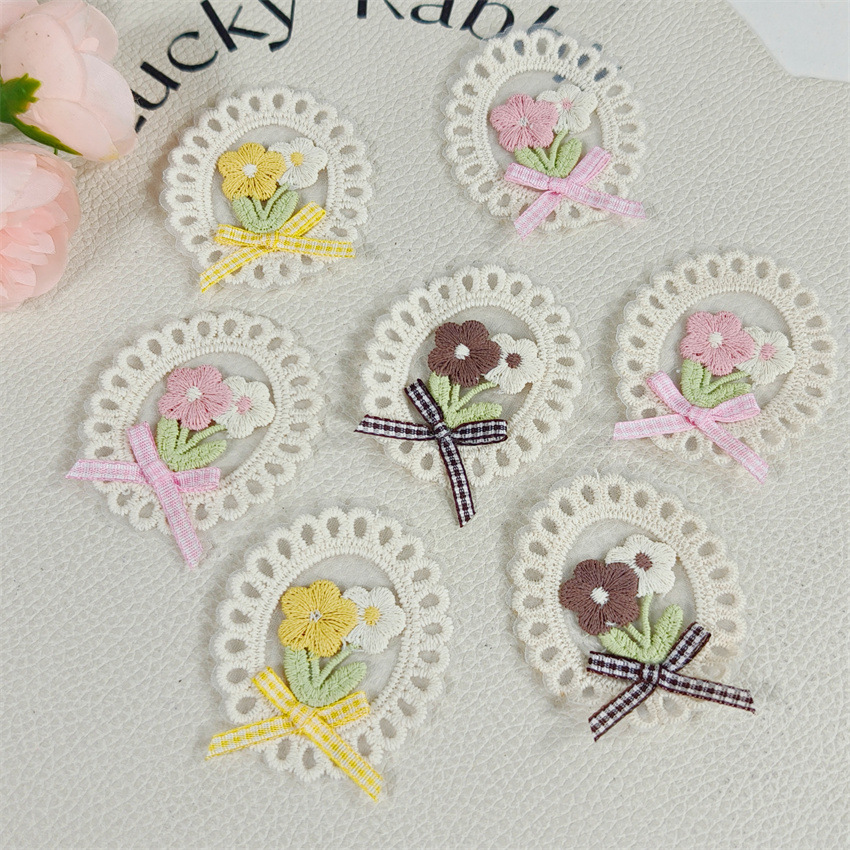 10 Peças Novas de Primavera Ve - Applique Patch Flower avaliação e preço