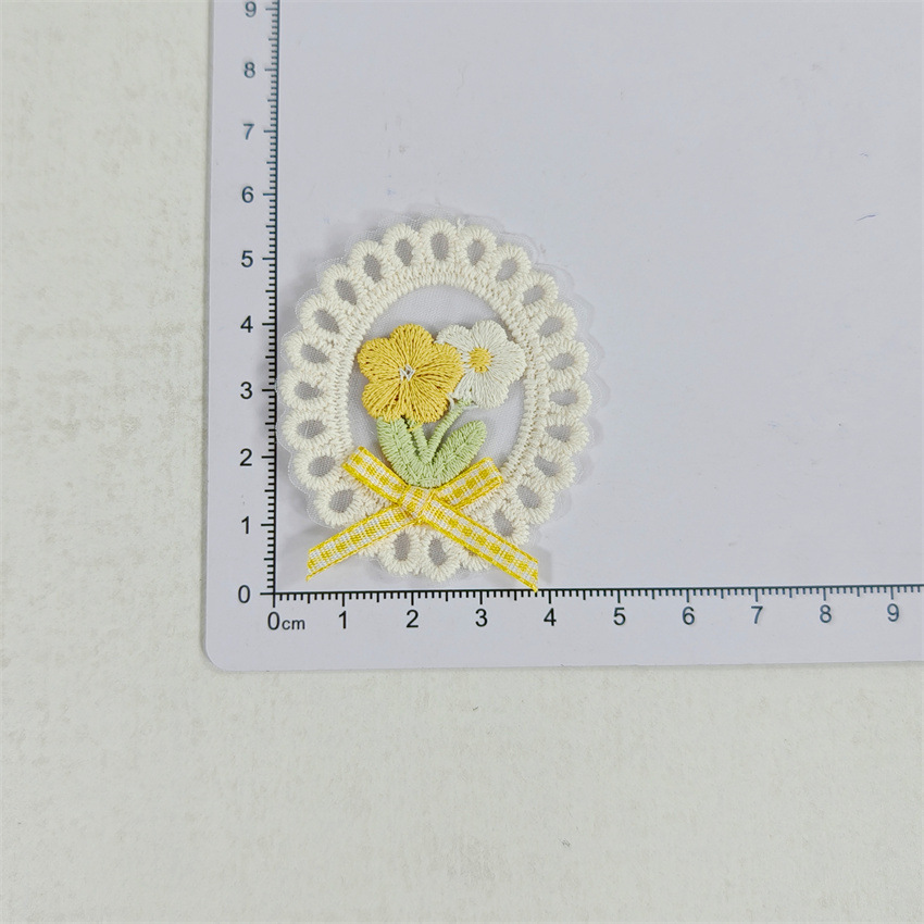 10 Peças Novas de Primavera Ve - Applique Patch Flower avaliação e preço