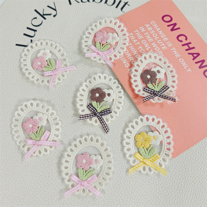 10 Peças Novas de Primavera Ve - Applique Patch Flower avaliação e preço