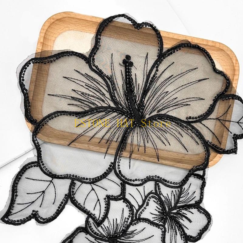 49mf remendos costura floral e - Applique Patch Flower avaliação e preço