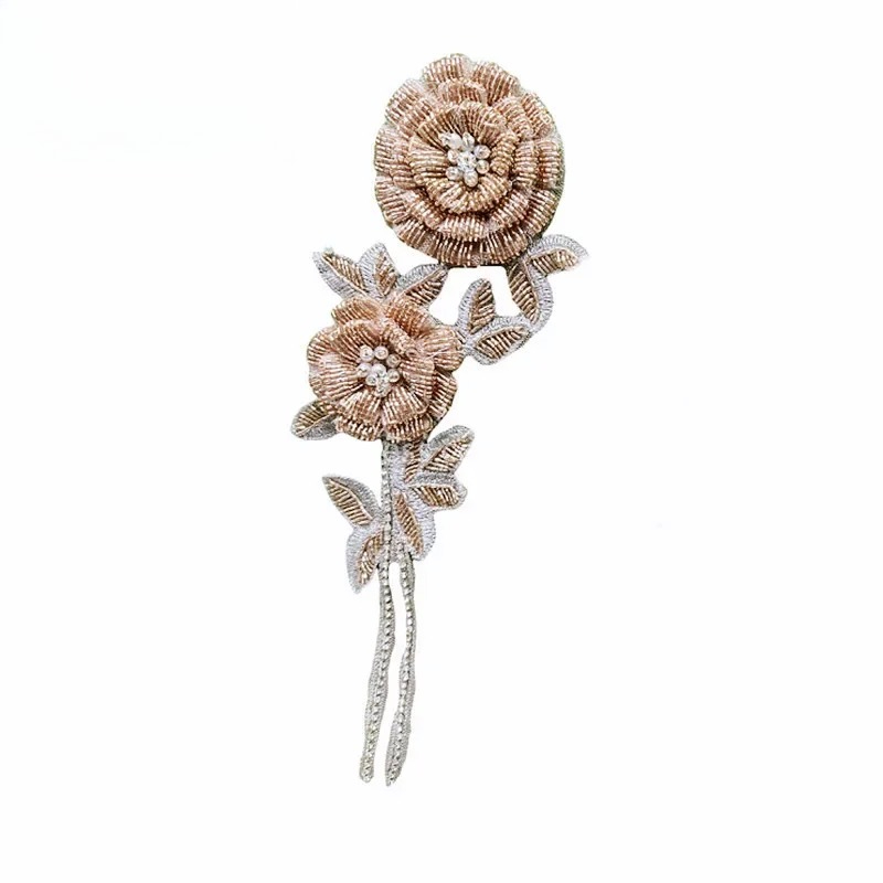 NOVAS flores de peito rosa mul - Applique Patch Flower avaliação e preço