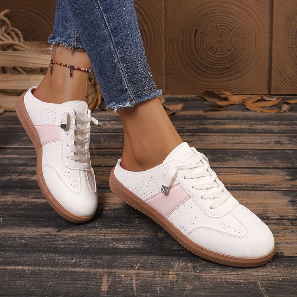 Novos Chinelos Casuais Feminin - Guipure Lace Panel avaliação e preço