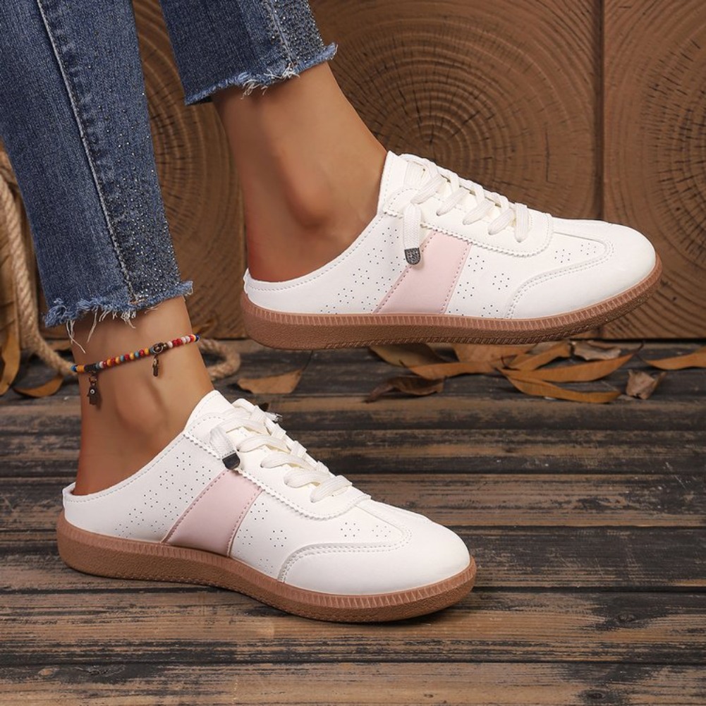 Novos Chinelos Casuais Feminin - Guipure Lace Panel avaliação e preço