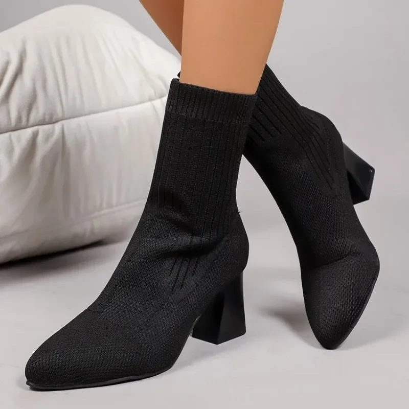 Botas de Cano Curto Tricotadas - Embellish Knit avaliação e preço