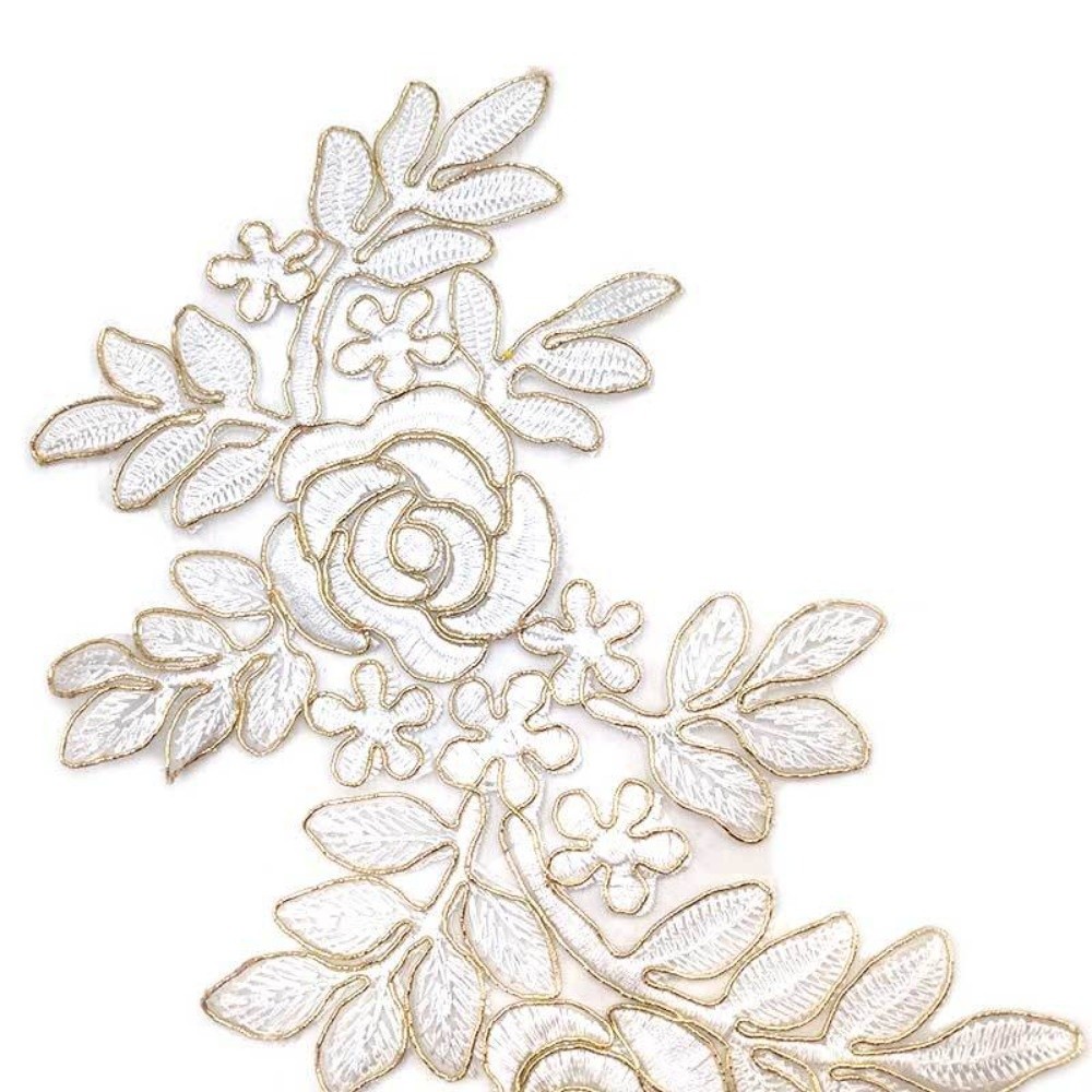1 Par de Apliques Florais Bord - Applique Patch Flower avaliação e preço