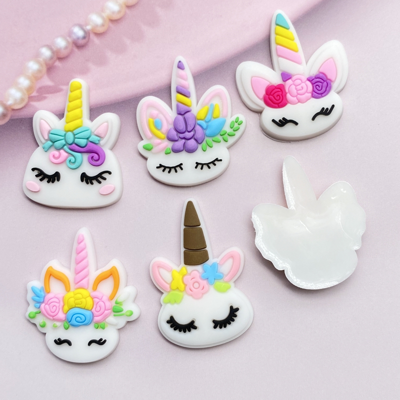 12pçs mini cabeça de unicórnio - Embellishment Glue Craft avaliação e preço